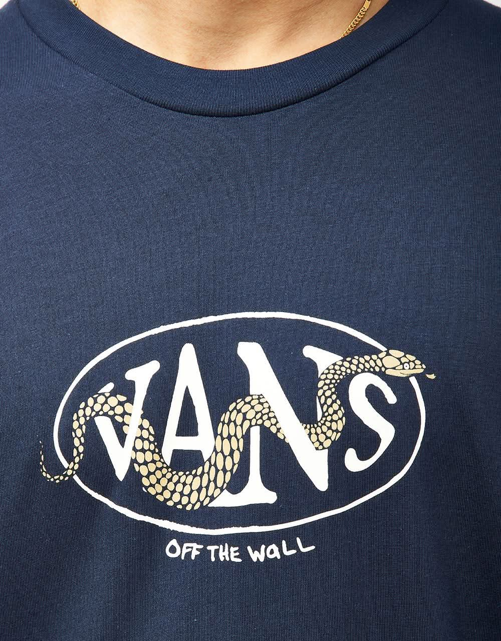 Vans Snaked Center Logo T-Shirt - Navy