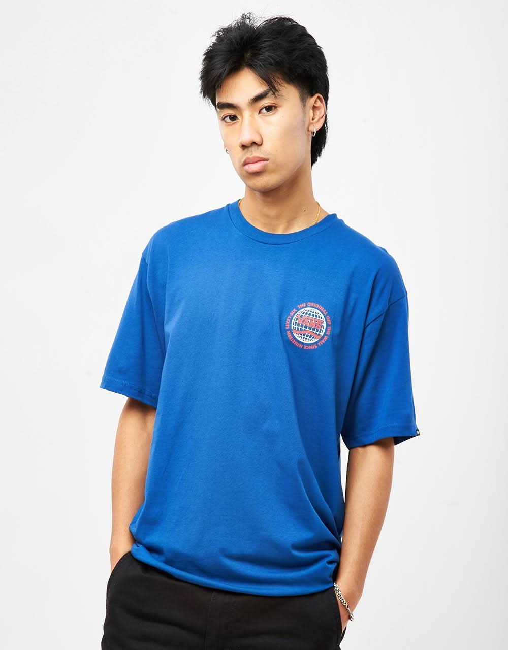 Vans Global Sidestripe T-Shirt - True Blue