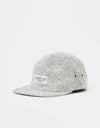 The Quiet Life Waves 5 Panel Camper Cap - Black/White