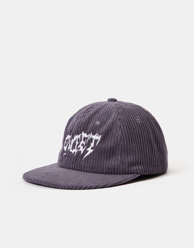 The Quiet Life Howell QUIET Cord Polo Cap - Plum