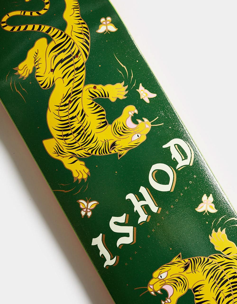 Real Ishod Cat Scratch Glitter 'TWIN TAIL' Skateboard Deck - 8.5"