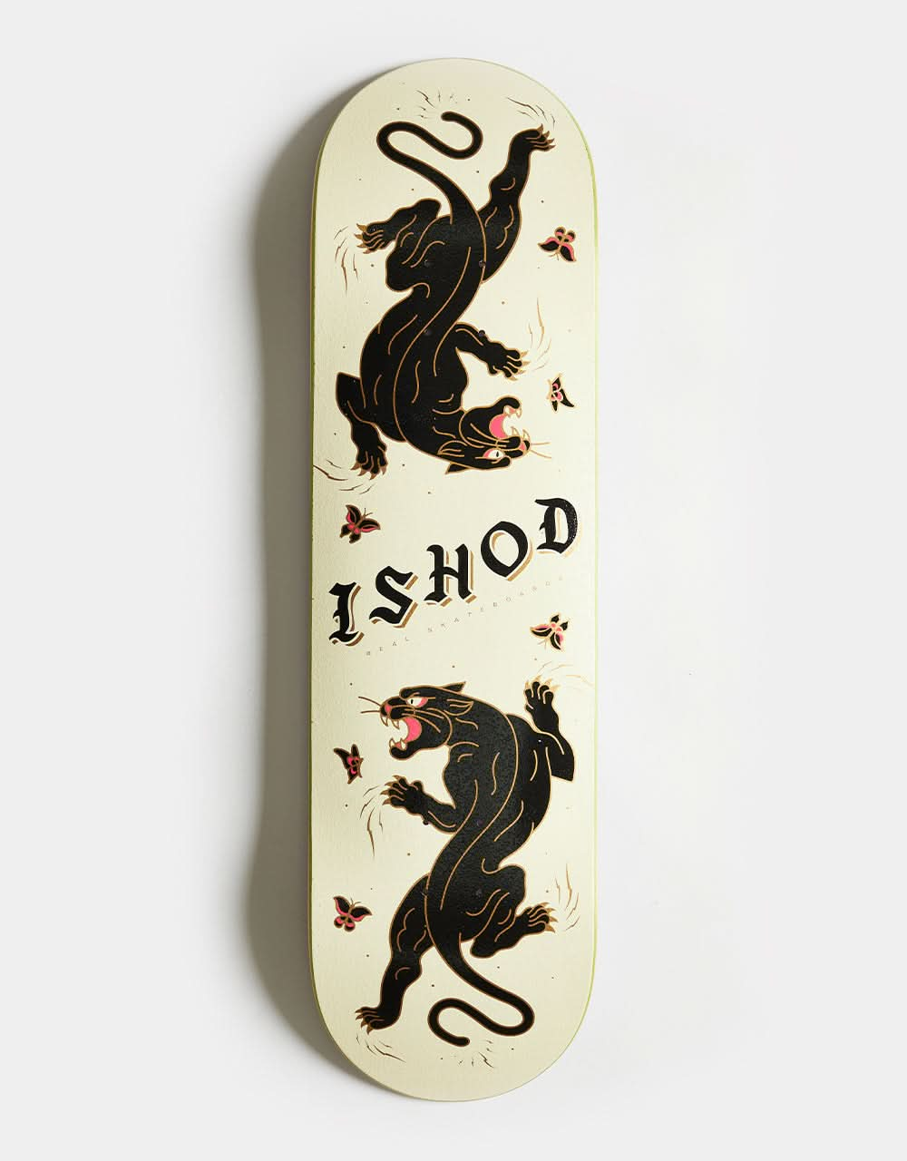 Real Ishod Cat Scratch Glitter 'TWIN TAIL' Skateboard Deck - 8.75"