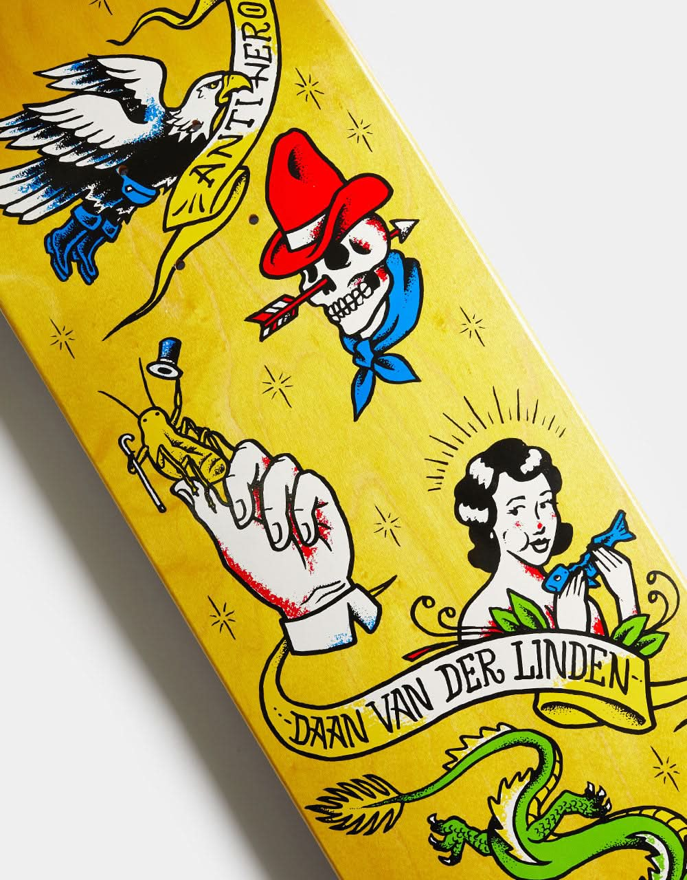 Anti Hero Daan No Regerts Skateboard Deck - 8.5"