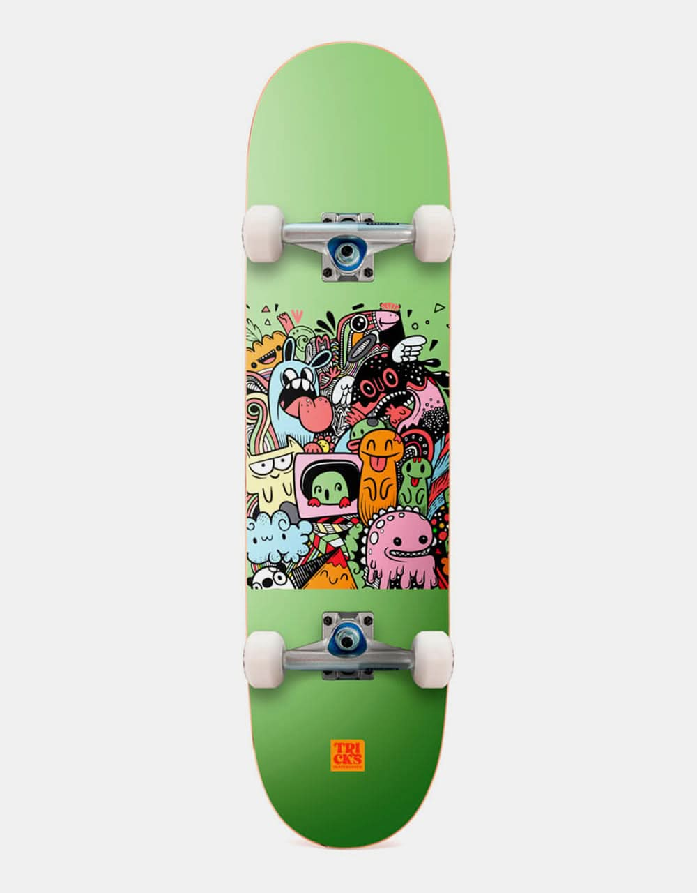 Tricks Monsters Mid Complete Skateboard - 7.25" x 28"