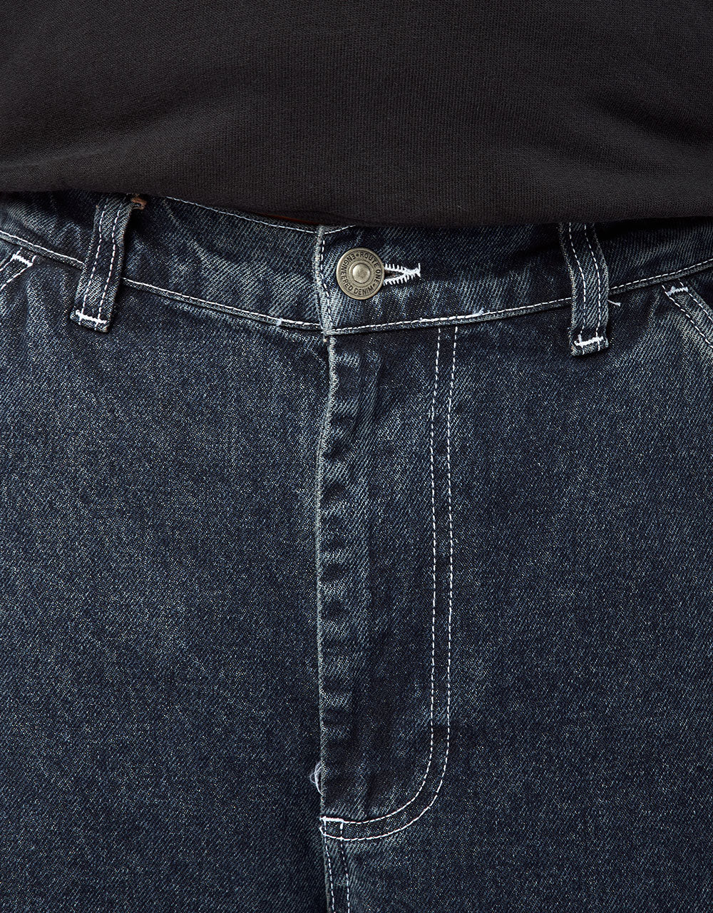 Route One Super Baggy Denim Jeans - Dark Wash