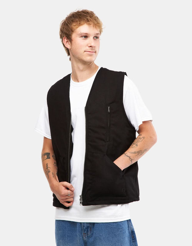 Route One Workwear Vest - Black