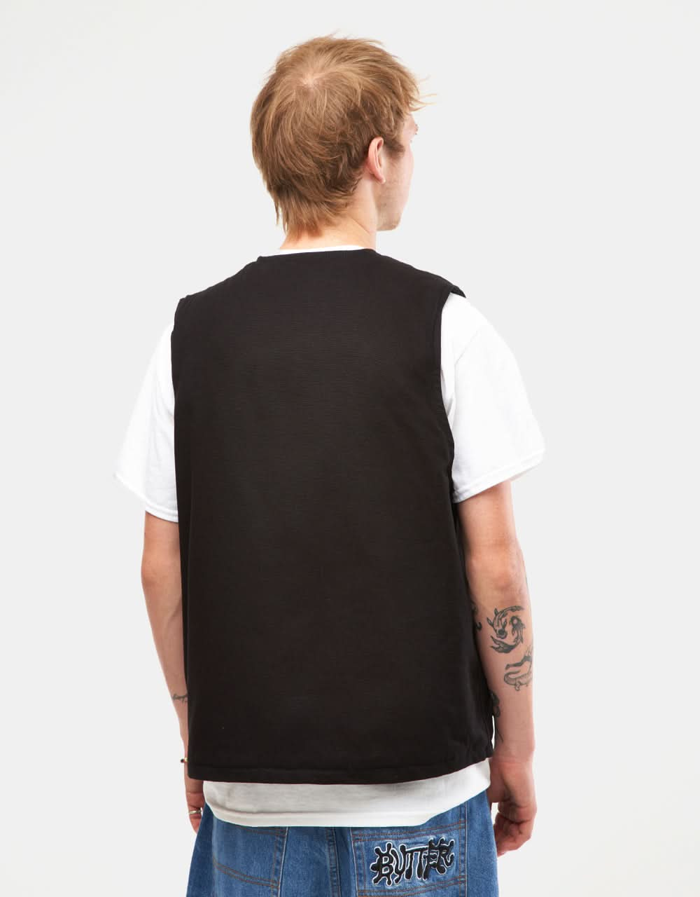 Route One Workwear Vest - Black