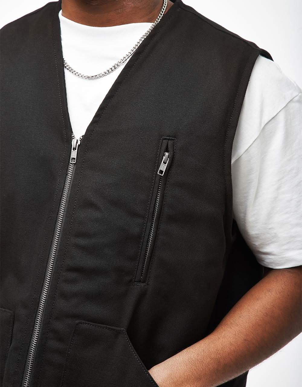 Route One Workwear Vest - Black