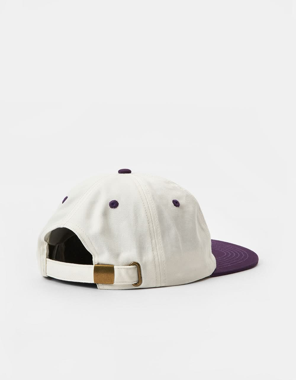 Route One Twisted Unstructured Strapback Cap - Raw/Moderate Purple