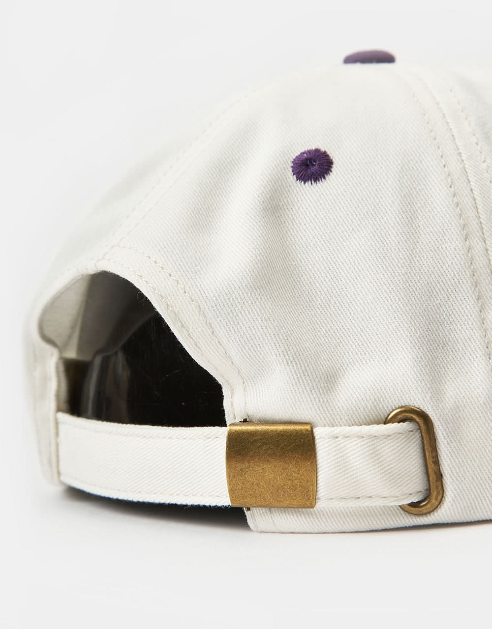 Route One Twisted Unstructured Strapback Cap - Raw/Moderate Purple