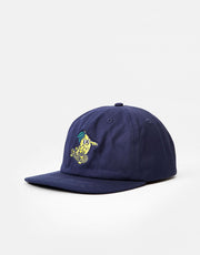 Route One Fruit One Unstructured 6 Panel Cap - Washed Navy