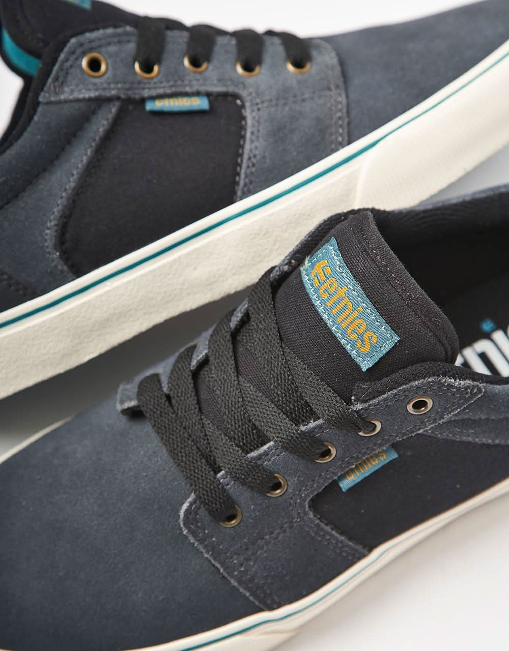 Etnies Barge LS Skate Shoes - Dark Grey/Black/Gold