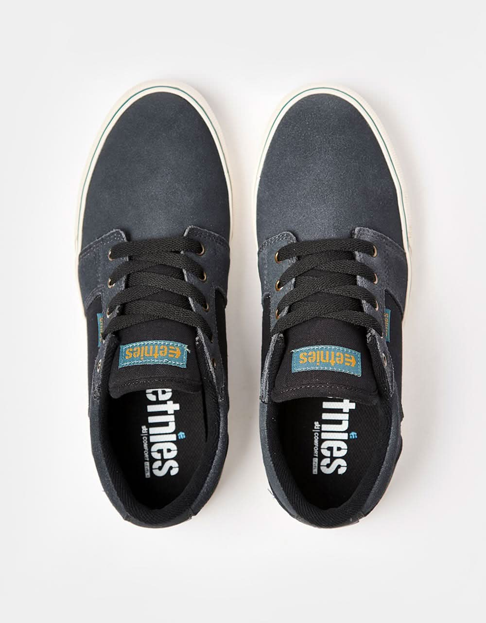 Etnies Barge LS Skate Shoes - Dark Grey/Black/Gold