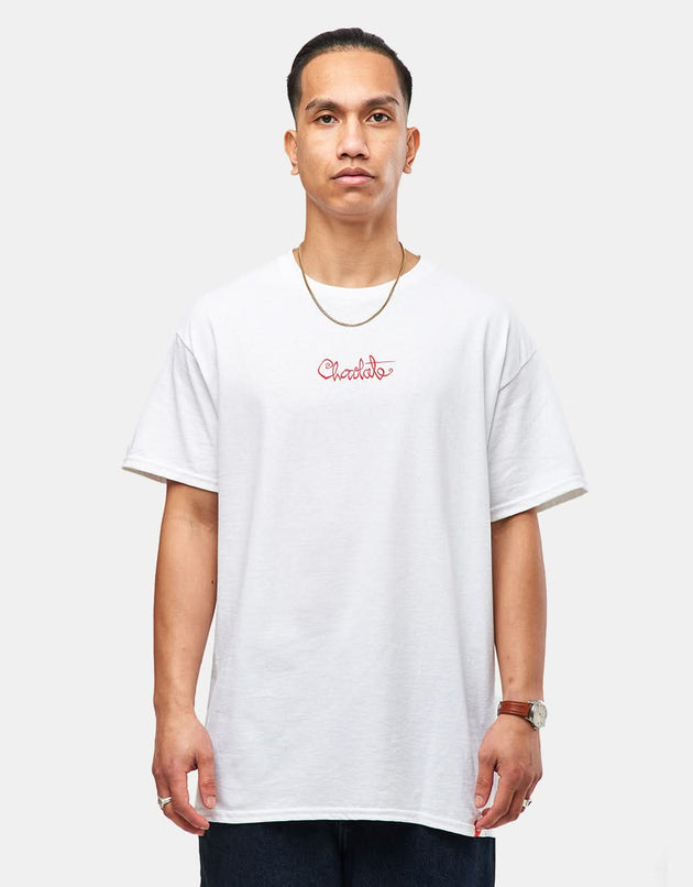 Camiseta Chocolate 94 Script - Blanco