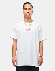 T-Shirt Chocolat 94 Script - Blanc