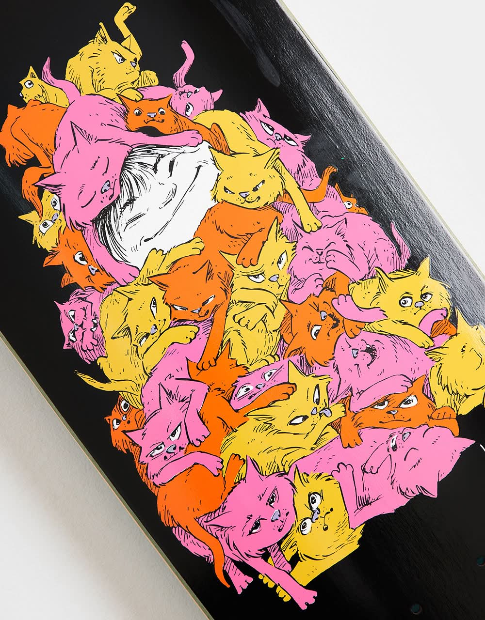 Bienvenue Nora Purr Pile sur Sphynx Skateboard Deck - 8.8"