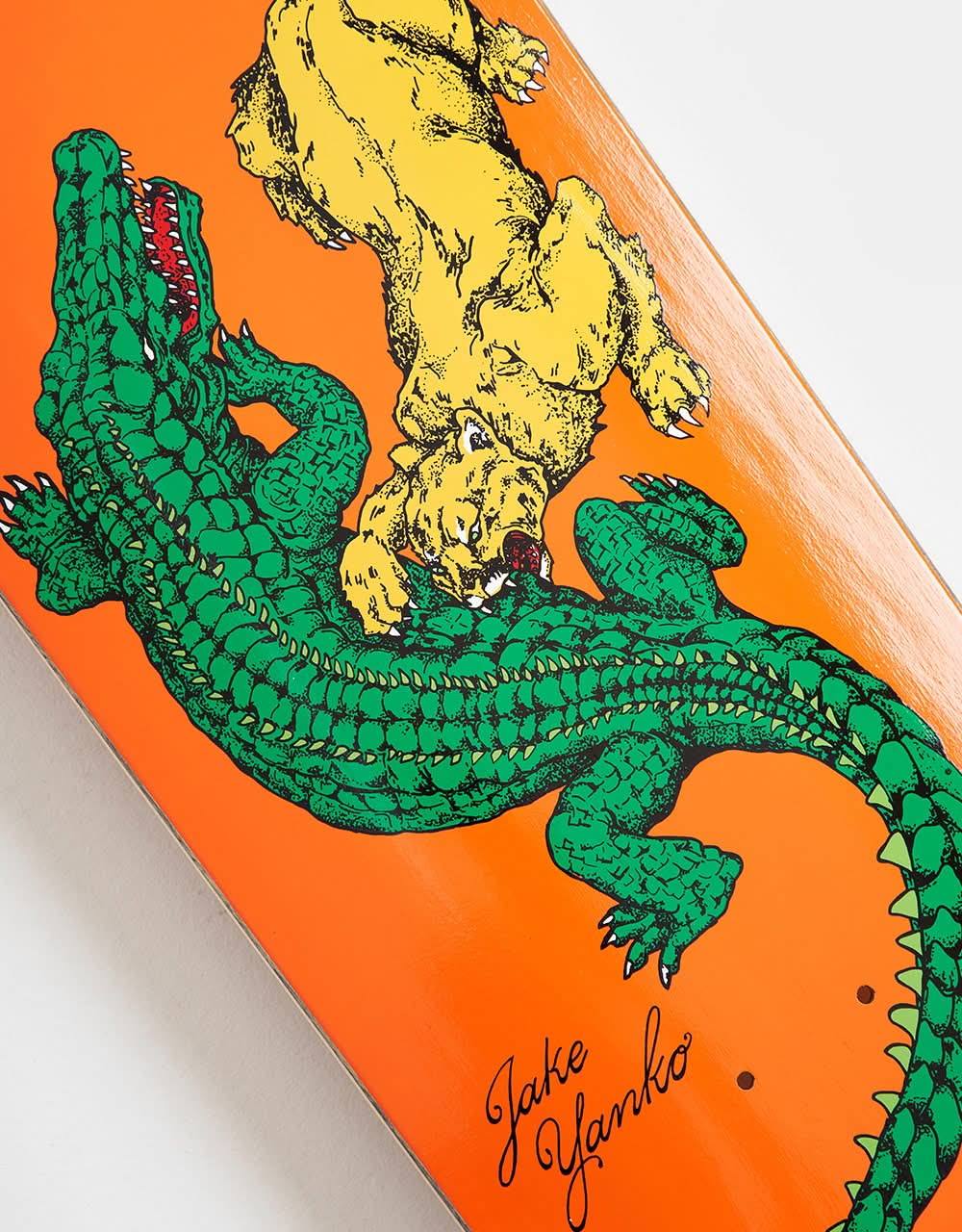 Welcome Yanko Swamp Fight on Panther Skateboard Deck - 9"