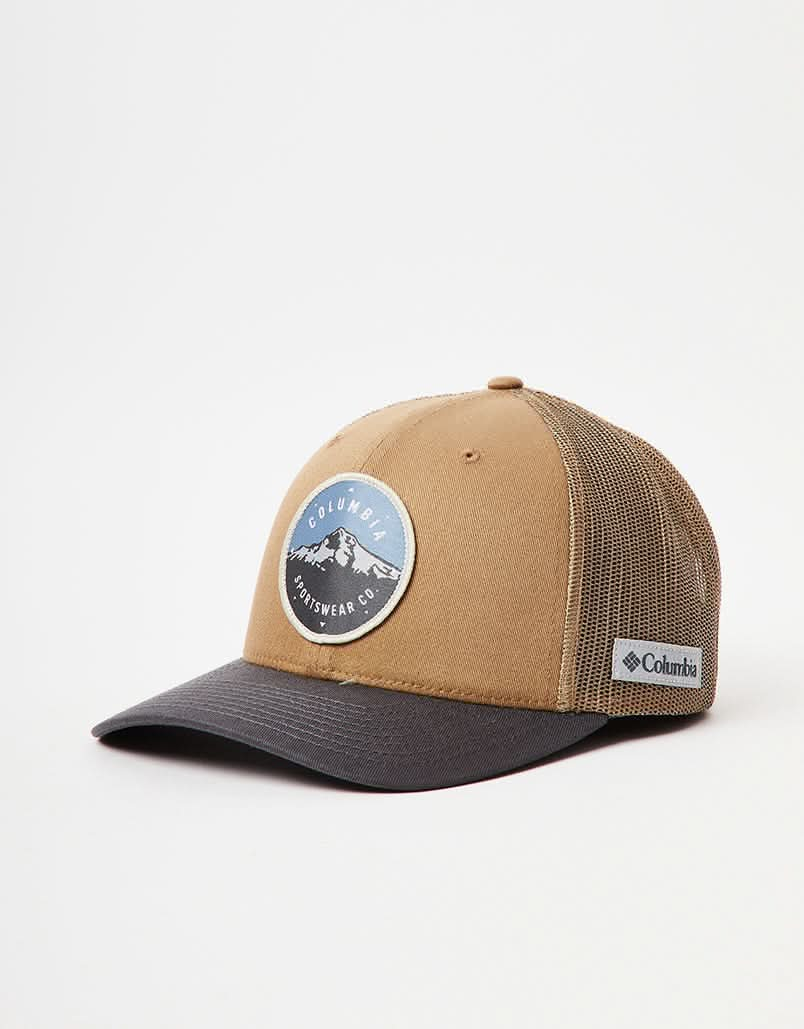 Columbia Mesh Snapback Cap - Delta/Shark/MT Hood Circle Patch