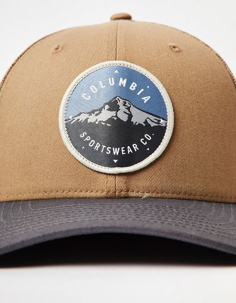 Columbia Mesh Snapback Cap - Delta/Shark/MT Hood Circle Patch