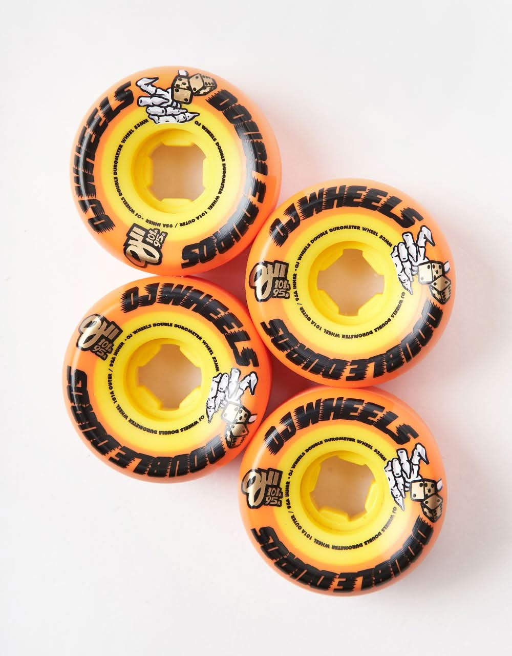 OJ Double Duro 101a/95a Skateboard Wheels - 53mm