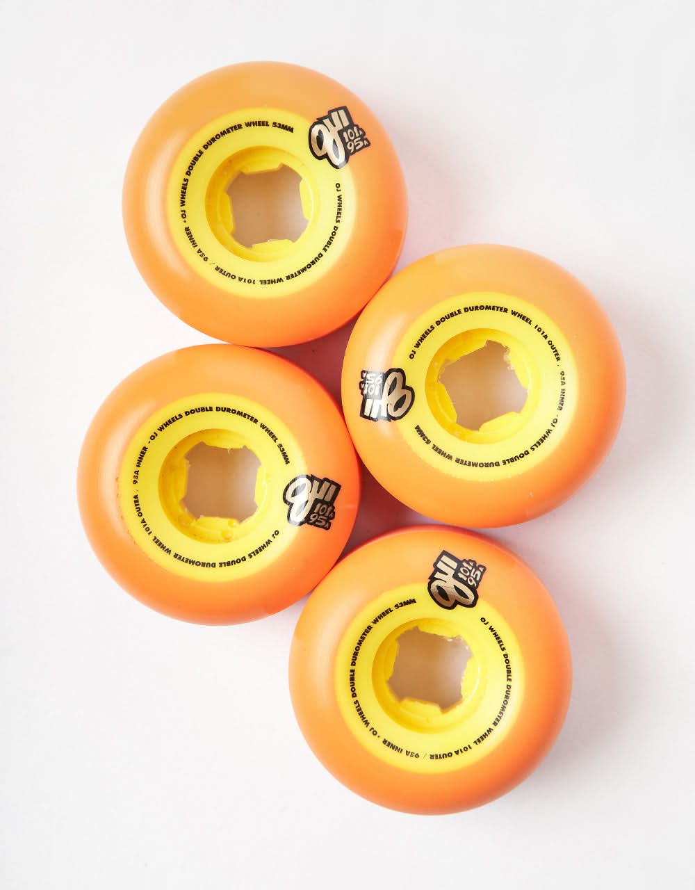 OJ Double Duro 101a/95a Skateboard Wheels - 53mm