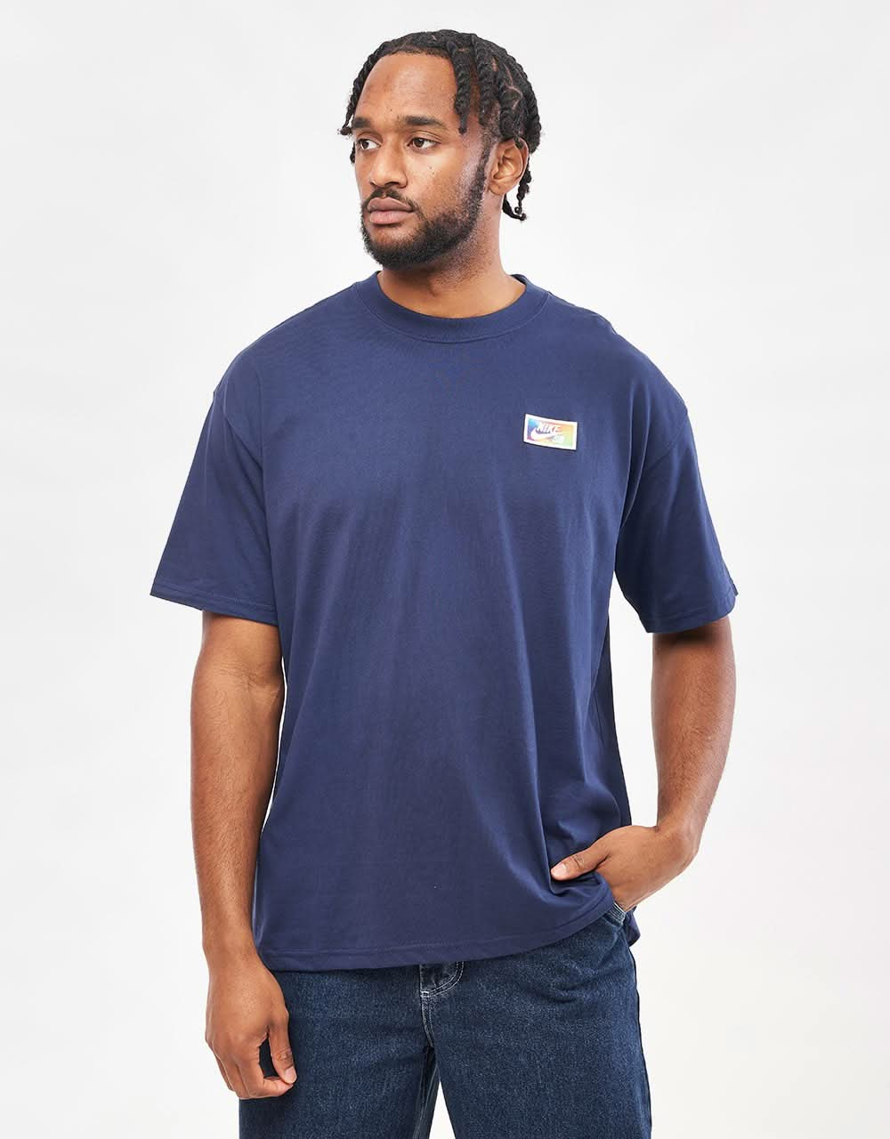 Nike SB Thumbprint T-Shirt - Midnight Navy