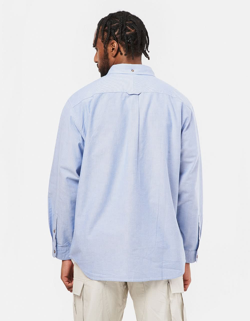 Nike SB Oxford Buttondown Shirt - White/Game Royal/Football Grey