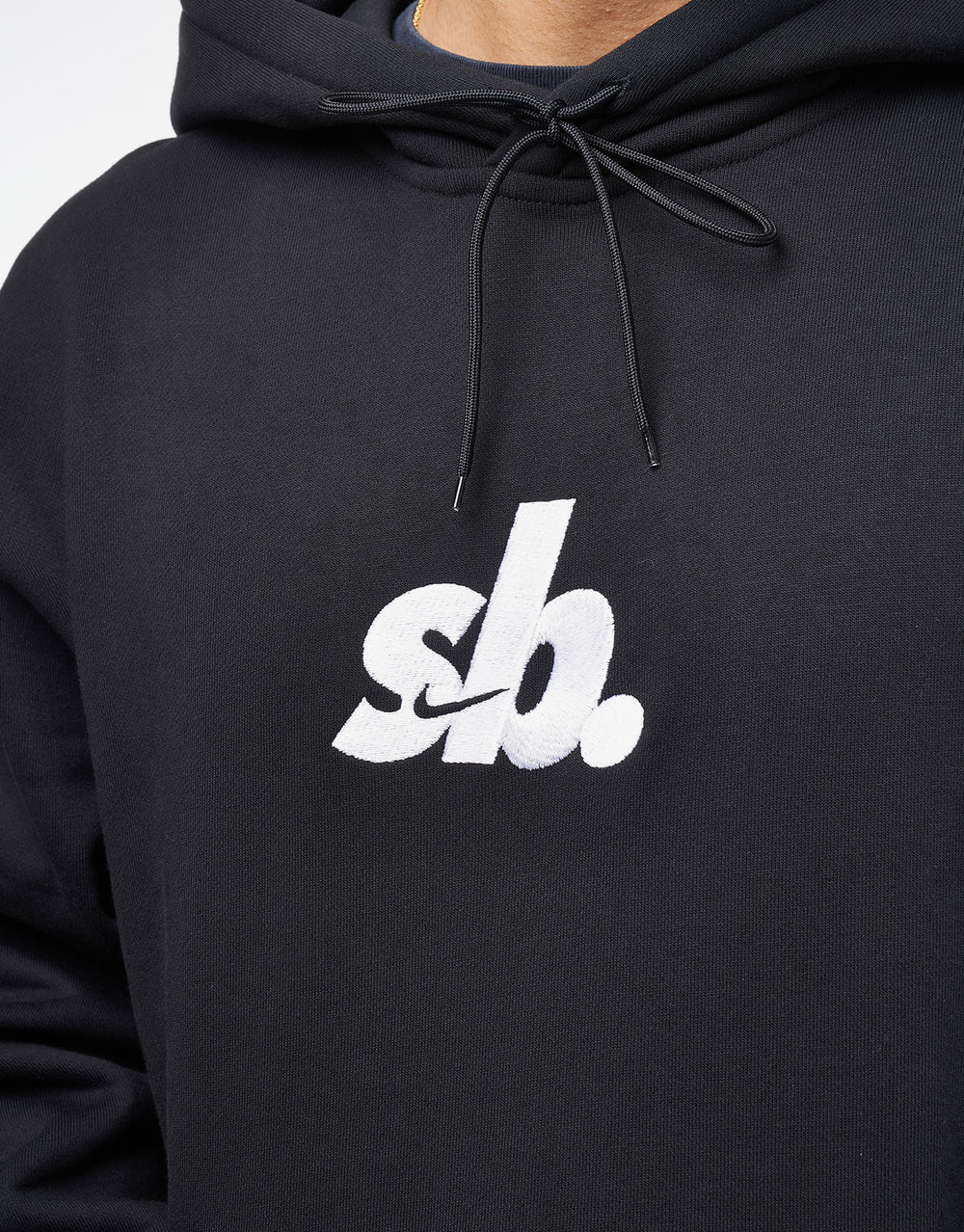 Nike SB Lowercase Logo EMB Pullover Hoodie - Black/White