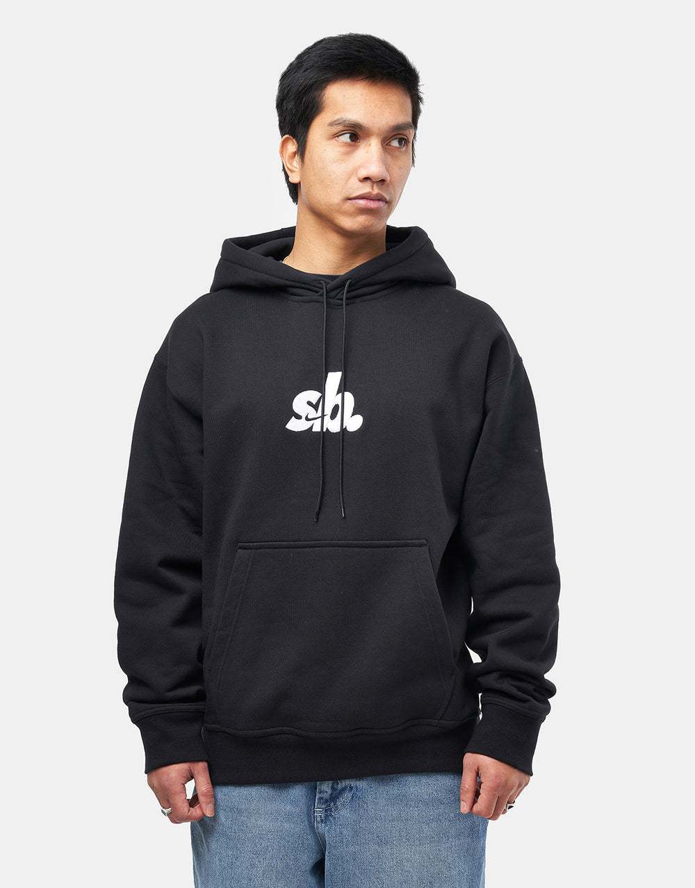 Nike SB Lowercase Logo EMB Pullover Hoodie - Black/White