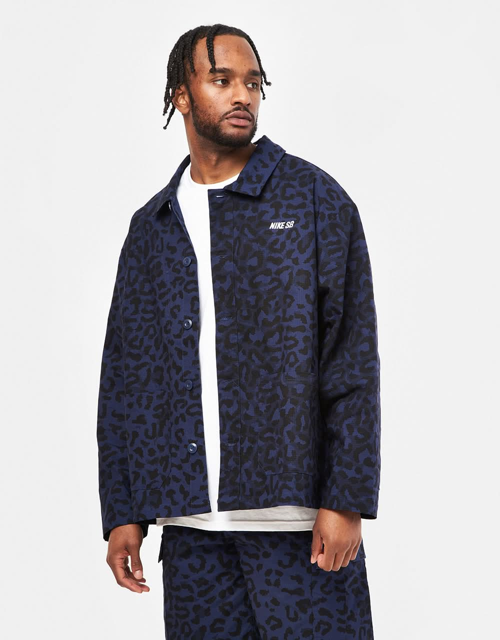 Manteau Nike SB Chore - Bleu Marine/Blanc