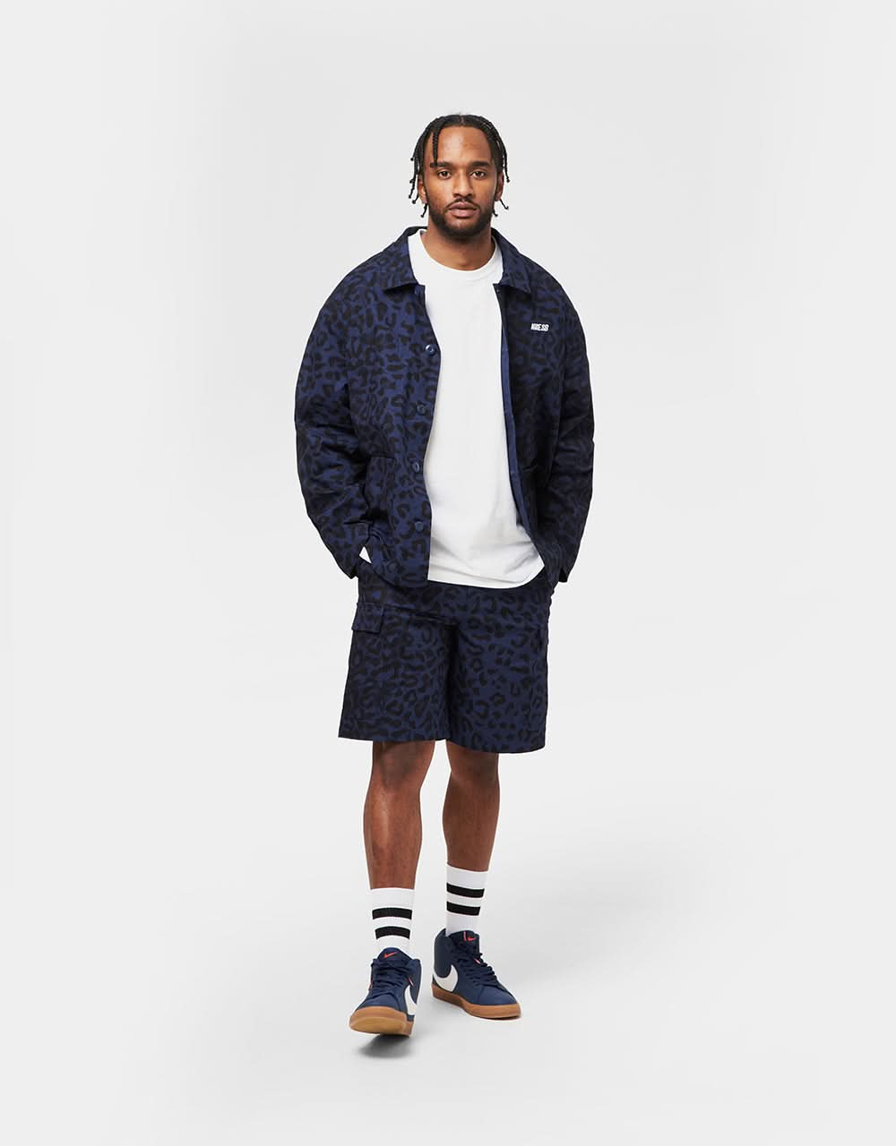 Manteau Nike SB Chore - Bleu Marine/Blanc