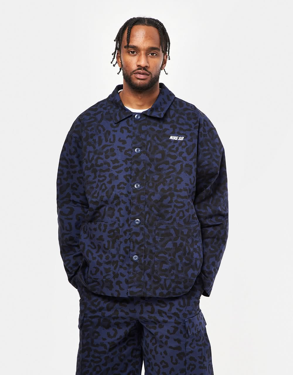 Manteau Nike SB Chore - Bleu Marine/Blanc