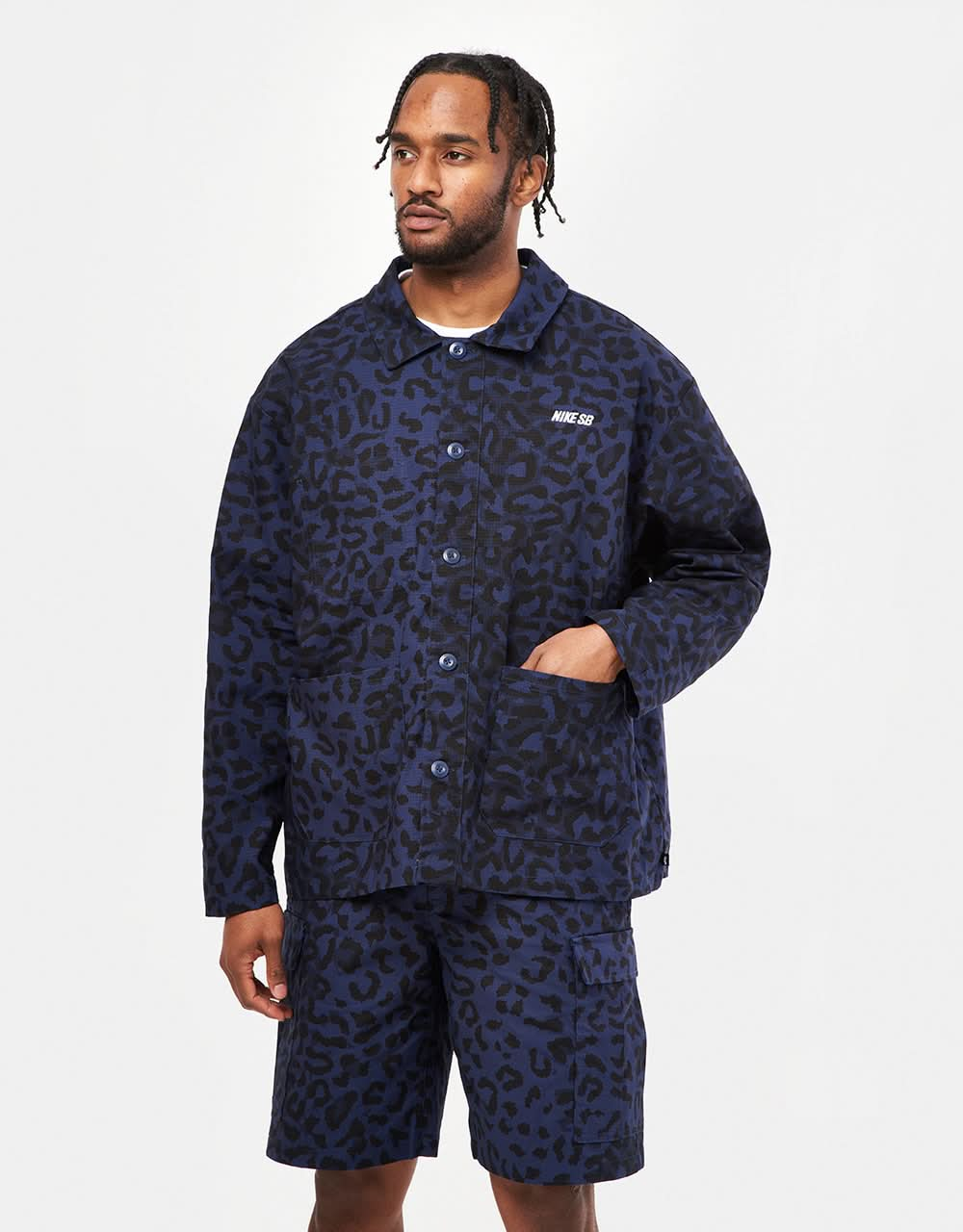 Manteau Nike SB Chore - Bleu Marine/Blanc