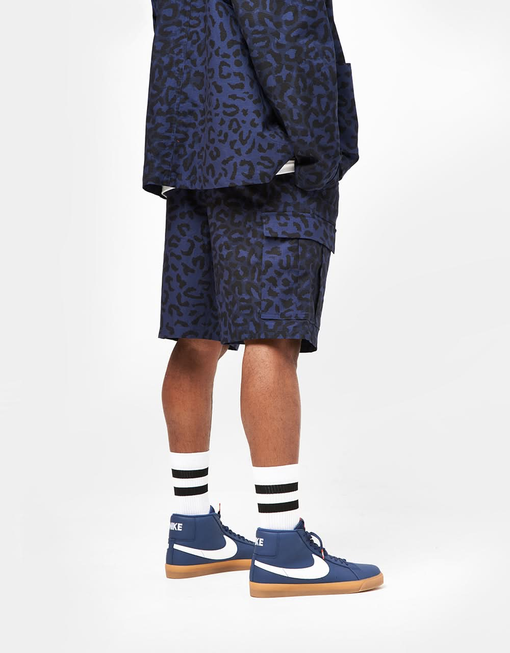 Nike SB Kearny Cargo Short - Midnight Navy Aop