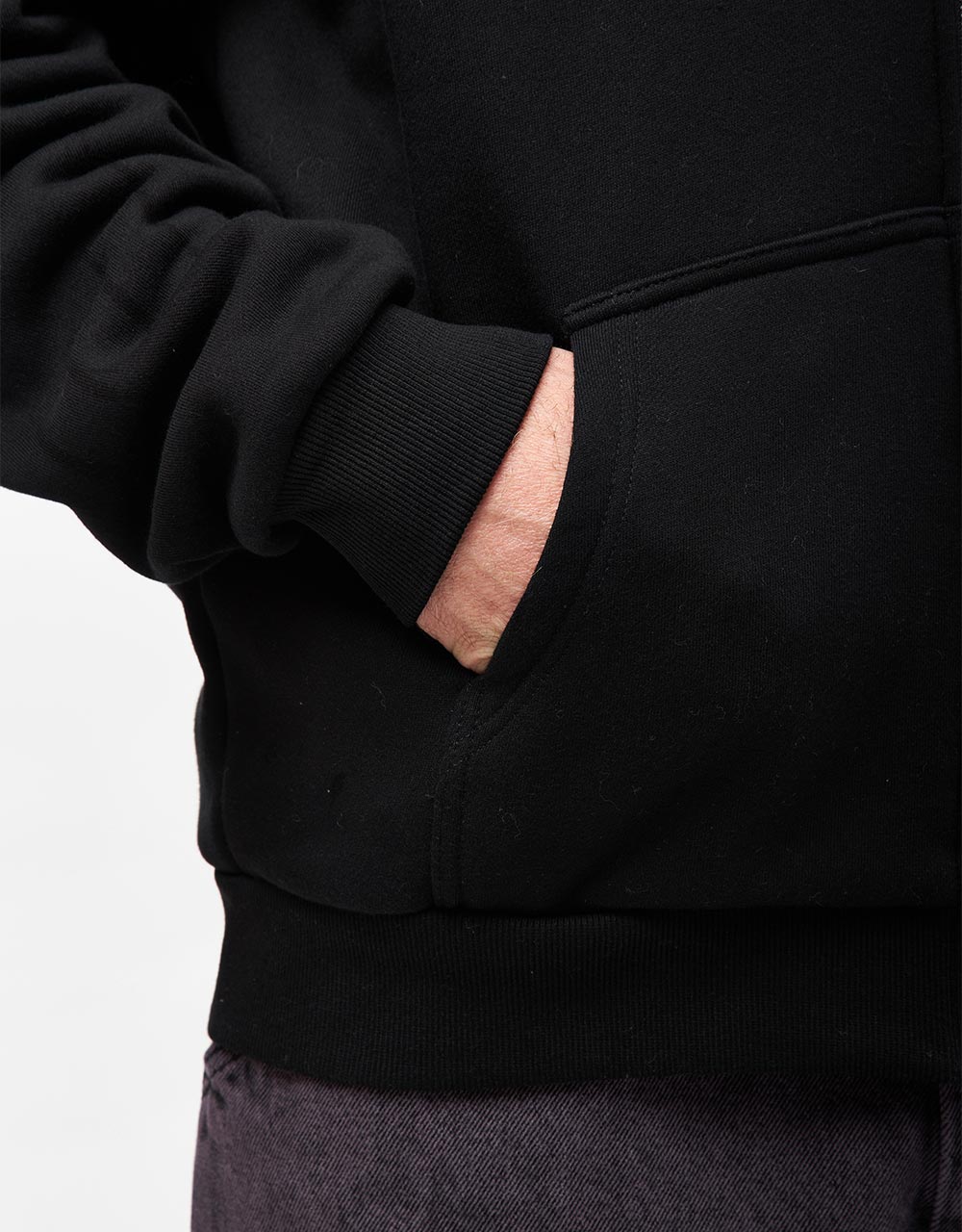 Route One Zip Hoodie - Black