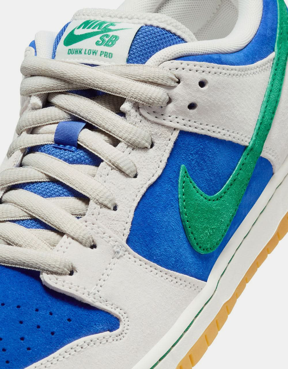 Nike SB Dunk Low Pro Skate Shoes - Phantom/Malachite-Hyper Royal