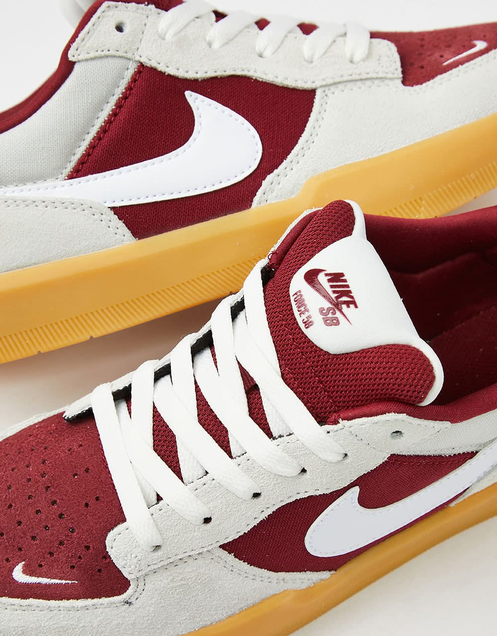 Scarpe da skate Nike SB Force 58 - Rosso Team/Bianco-Bianco Summit-Gum Marrone