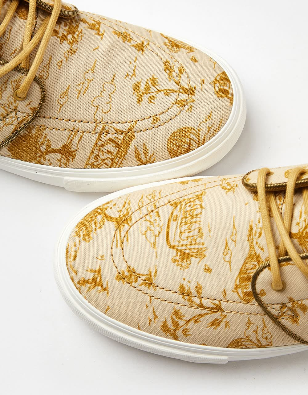 Nike SB Zoom Janoski OG+ Premium Skate Shoes - Sesame/Flt Gold-Bronzine-Sail-Court Blue-Gum Lt Brown