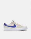 Nike SB Zoom Pogo Plus Chaussures de skate - Phantom/Persian Violet-Light Bone-University Gold-Blanc