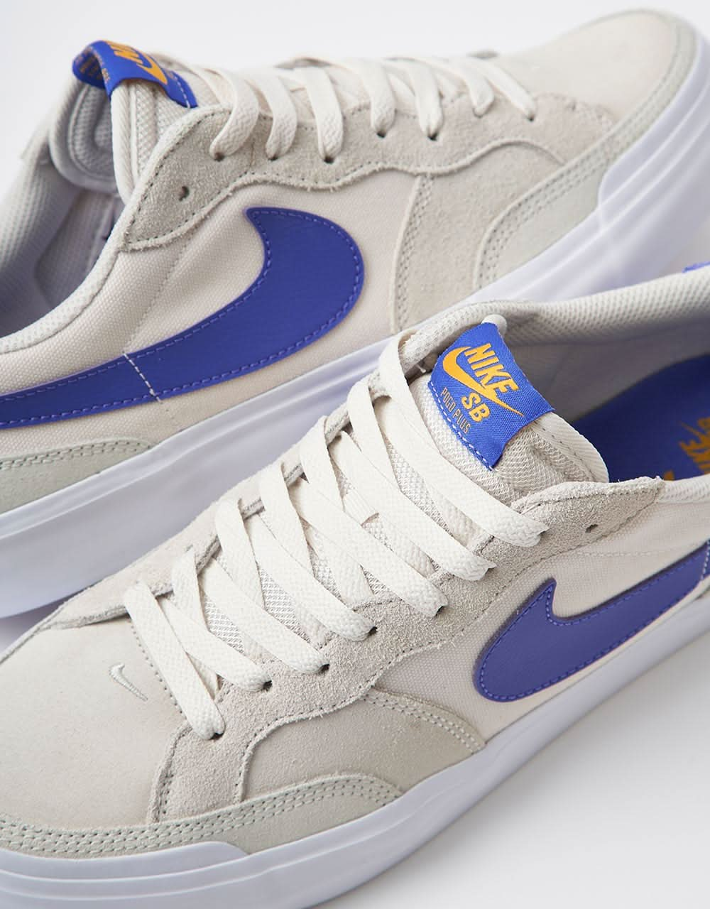 Nike SB Zoom Pogo Plus Chaussures de skate - Phantom/Persian Violet-Light Bone-University Gold-Blanc