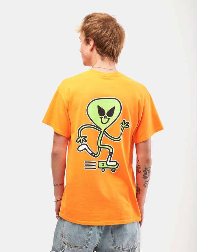 T-shirt mascotte Blast Alien - Orange sécurité