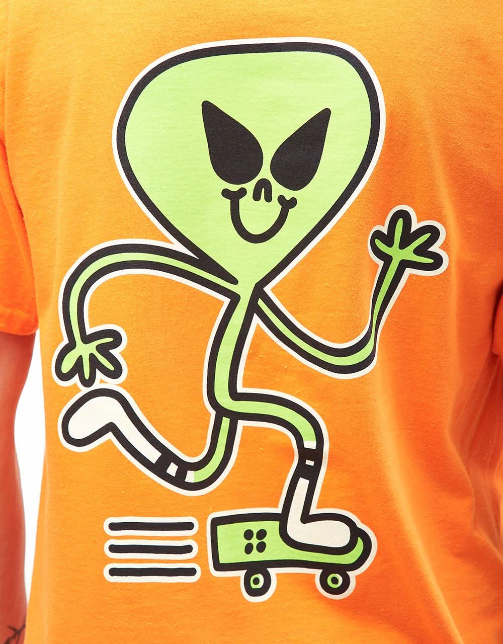 T-shirt mascotte Blast Alien - Orange sécurité