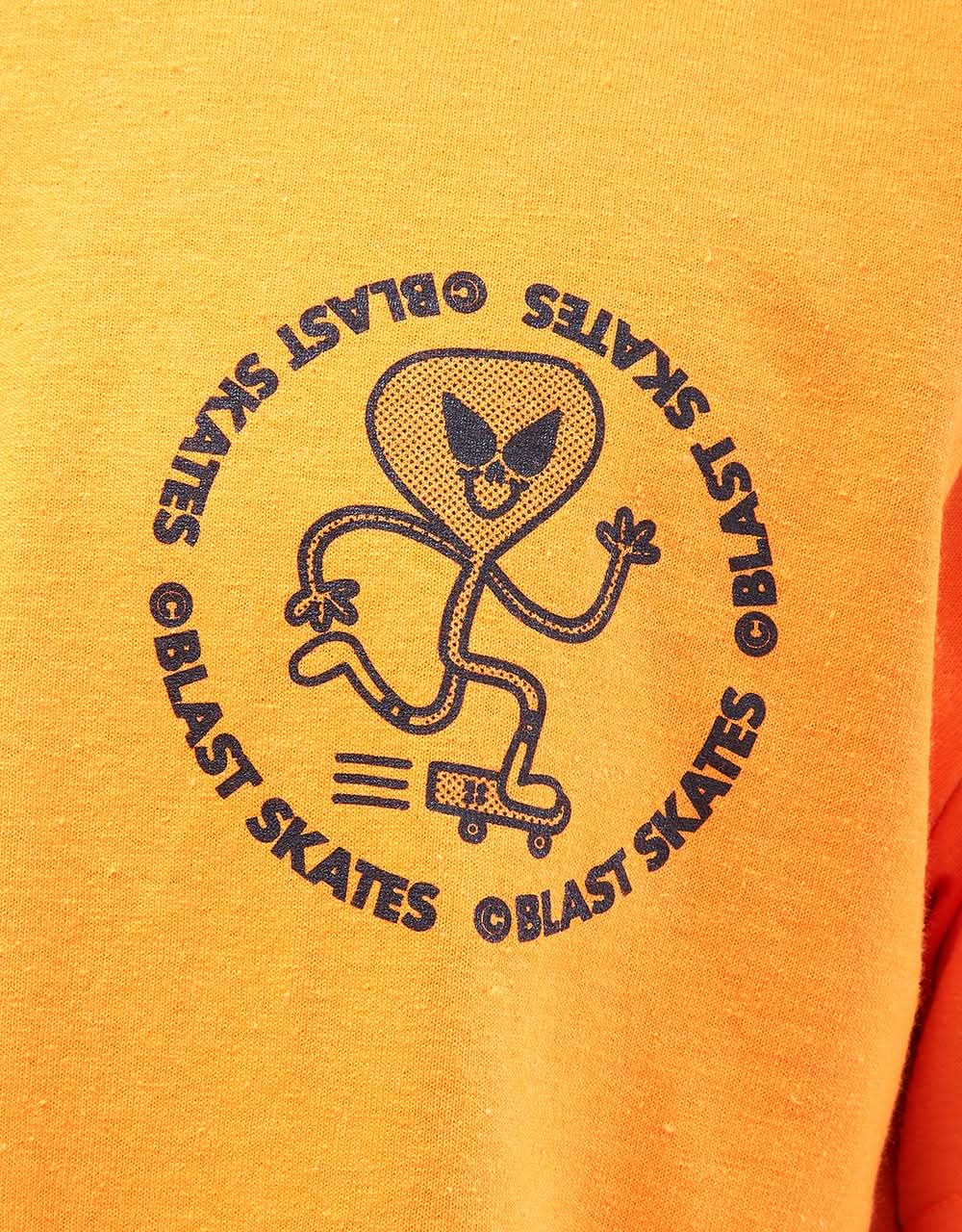 T-shirt mascotte Blast Alien - Orange sécurité