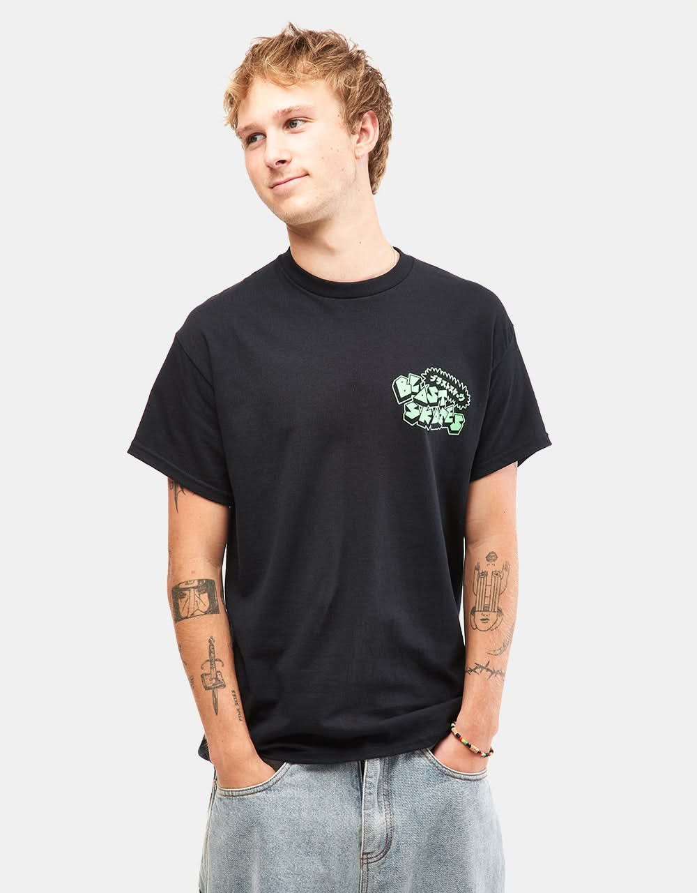 Blast Mutant Smasher T-Shirt - Black (GITD)