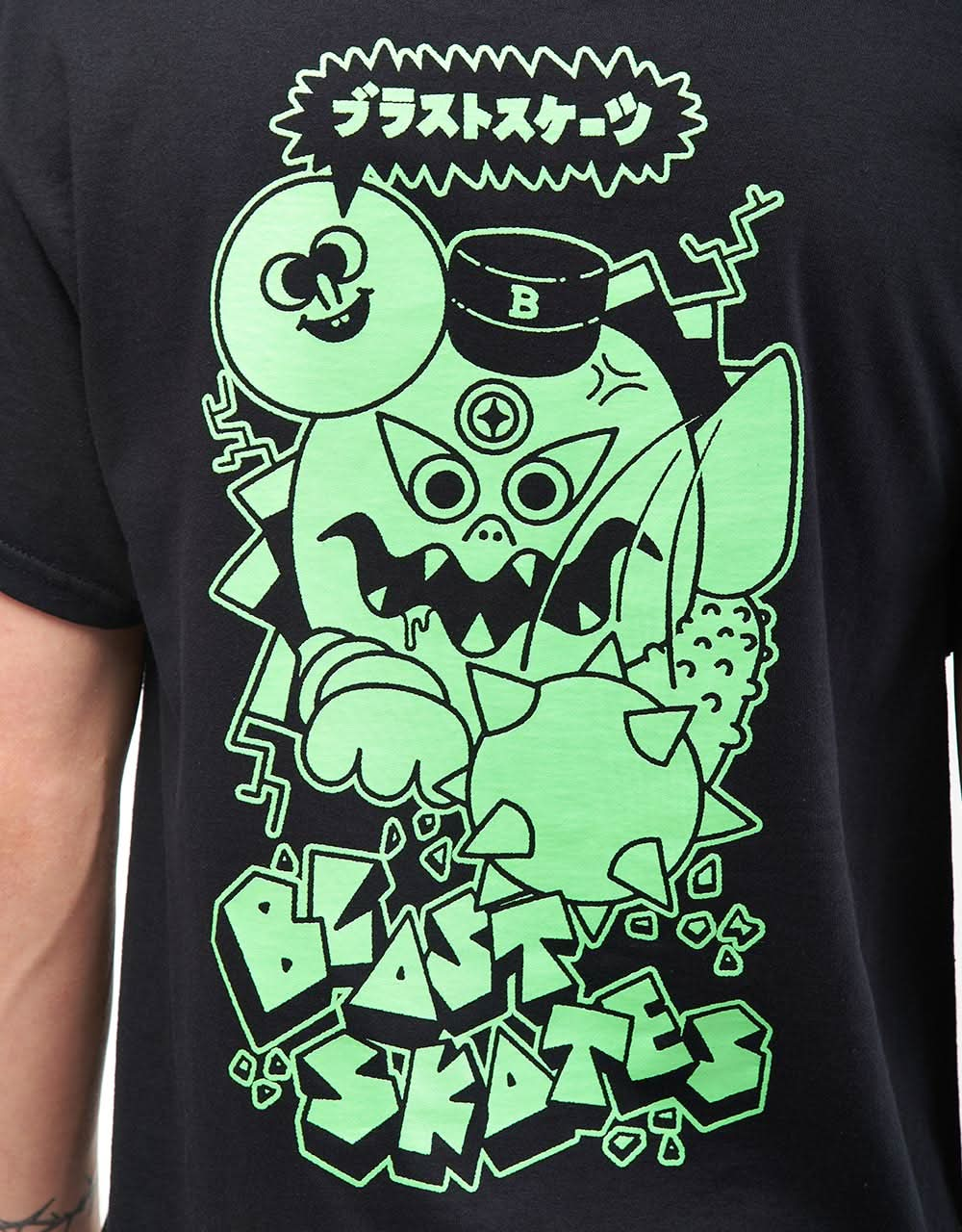 Blast Mutant Smasher T-Shirt - Black (GITD)