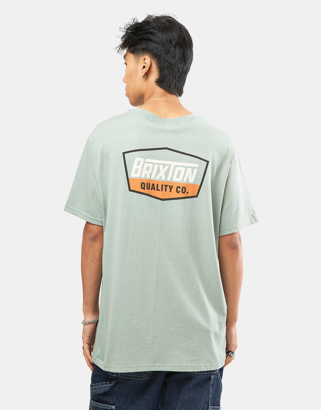 Brixton Regal T-Shirt - Chinois Vert/Whitecap