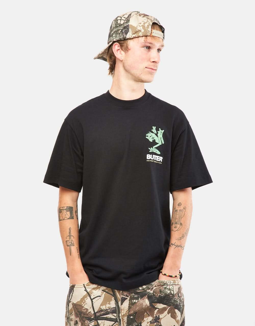 T-Shirt Amphibien Butter Goods - Noir