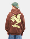 Sudadera con capucha Butter Goods Amphibian - Chocolate