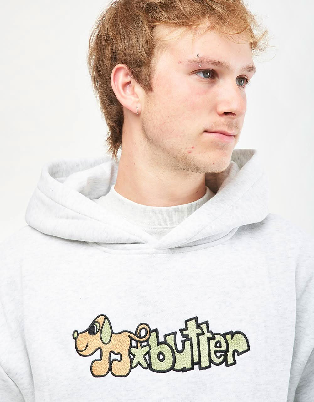 Sweat à capuche Butter Goods Pooch - Cendre