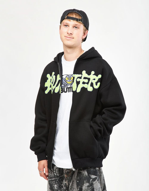 Butter Goods Ink Sudadera con capucha y cremallera - Negro